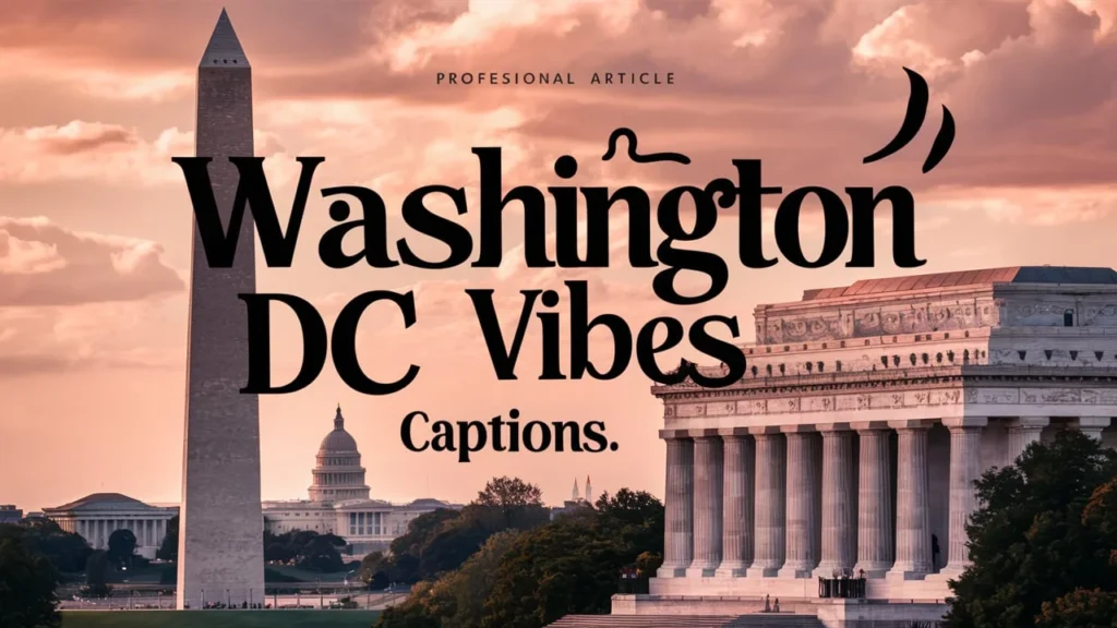 Washington DC Vibes Captions