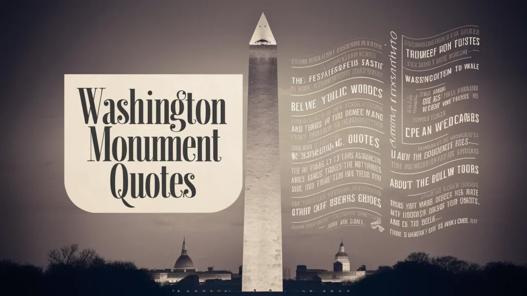 Washington Monument Quotes