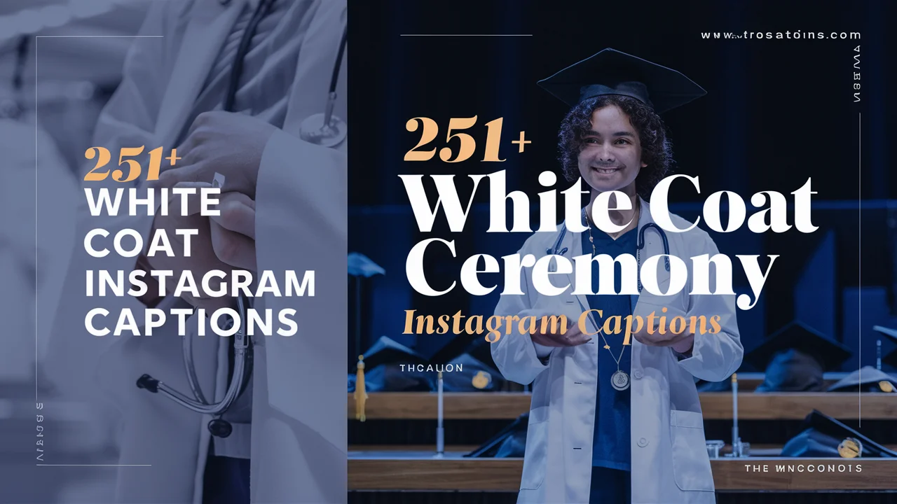 White Coat Ceremony Instagram Captions