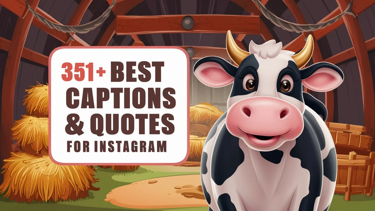 Best Cow Captions & Quotes for Instagram