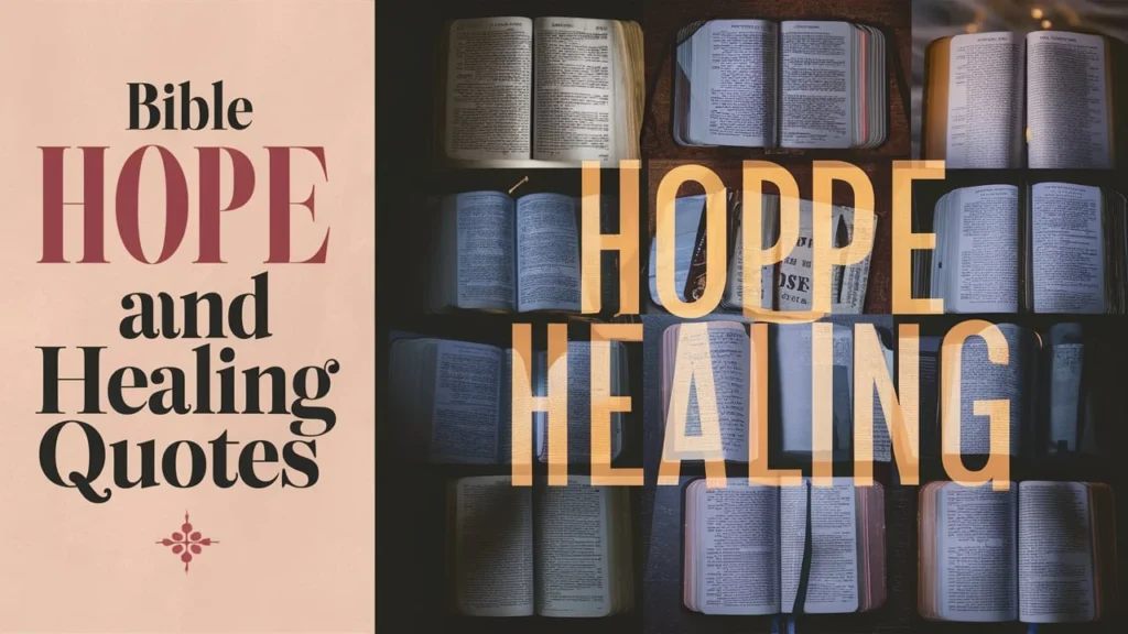 Bible Hope and Healing Quotes