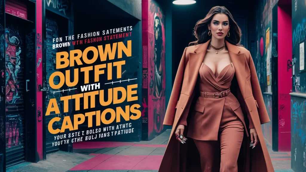 Brown Outfit with Attitude Captions