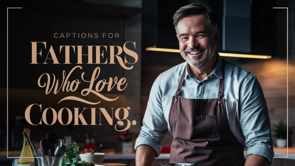 Captions for Fathers Who Love Cooking