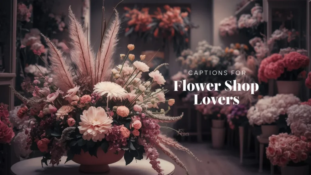 Captions for Flower Shop Lovers