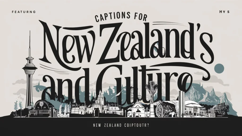 Captions for New Zealand’s Cities and Culture