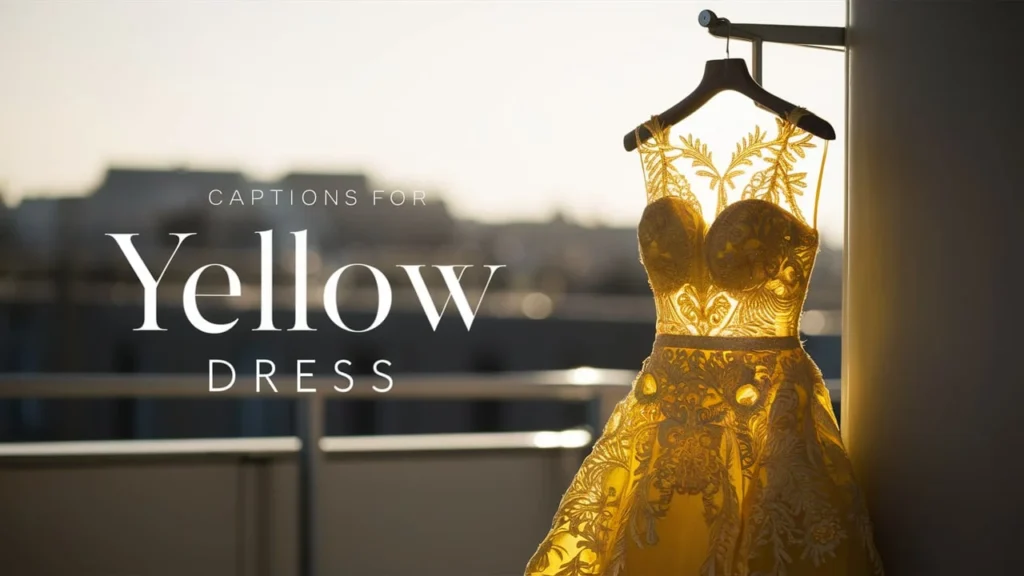 Captions For Yellow Dress