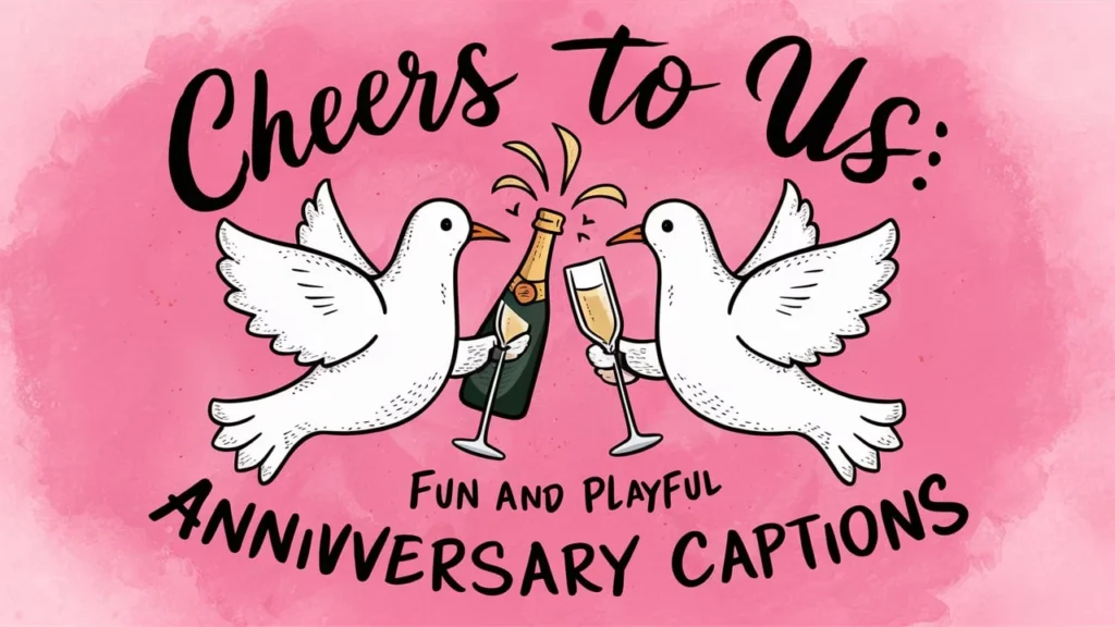 Cheers to Us: Fun and Playful Anniversary Captions