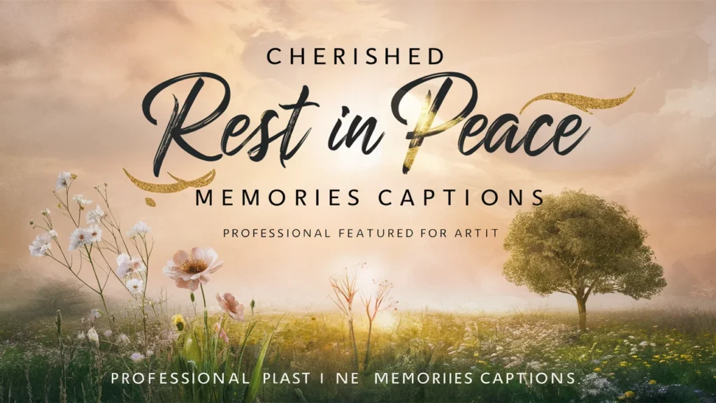 Cherished Rest in Peace Memories Captions