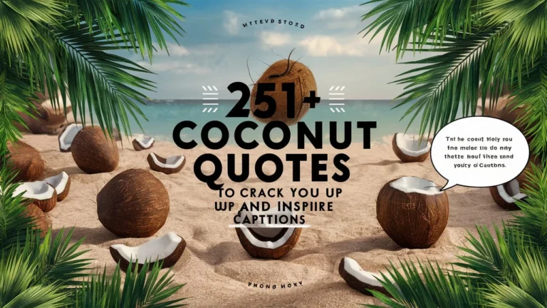 Coconut Quotes to Crack You Up and Inspire Captions