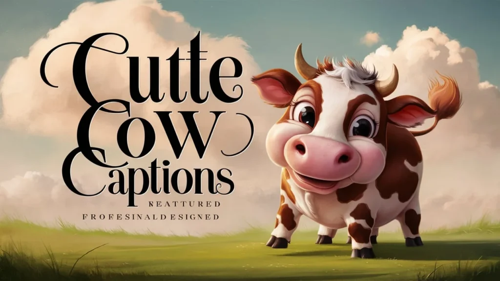 Cute Cow Captions