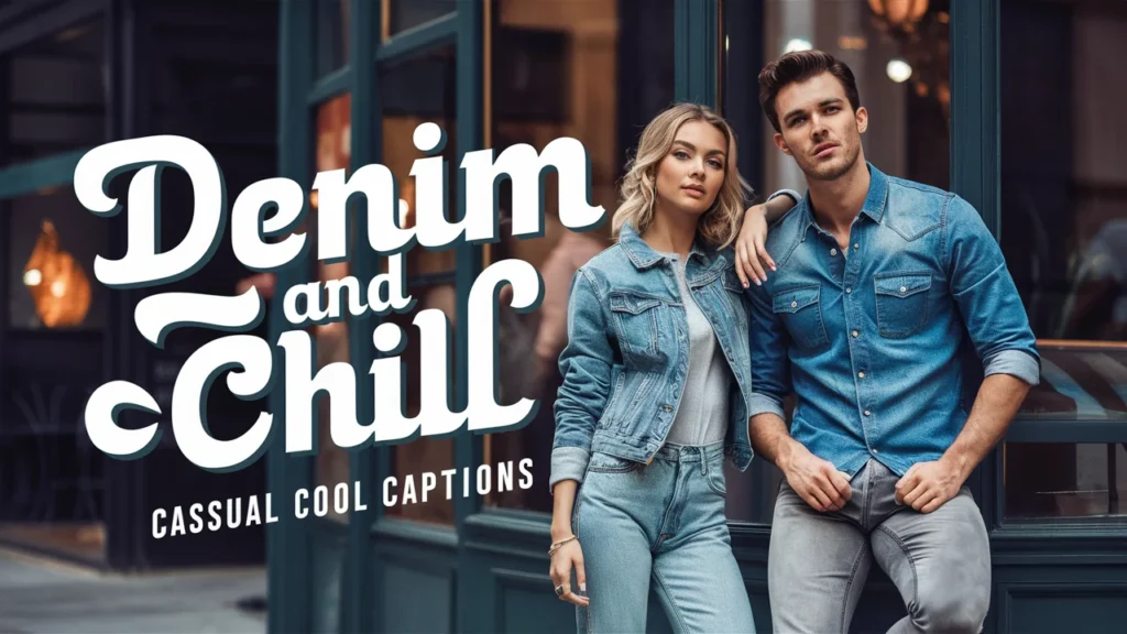 Denim and Chill: Casual Cool Captions