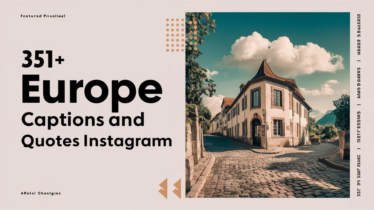 Europe Captions And Quotes For Instagram