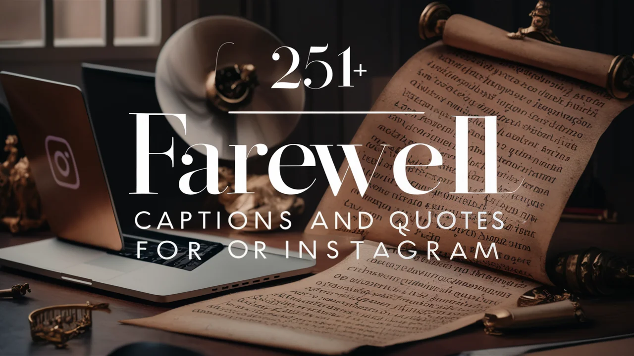 Farewell Captions and Quotes for Instagram