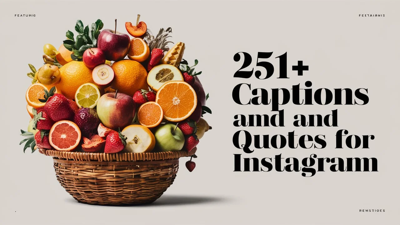 Fruit Captions and Quotes for Instagram