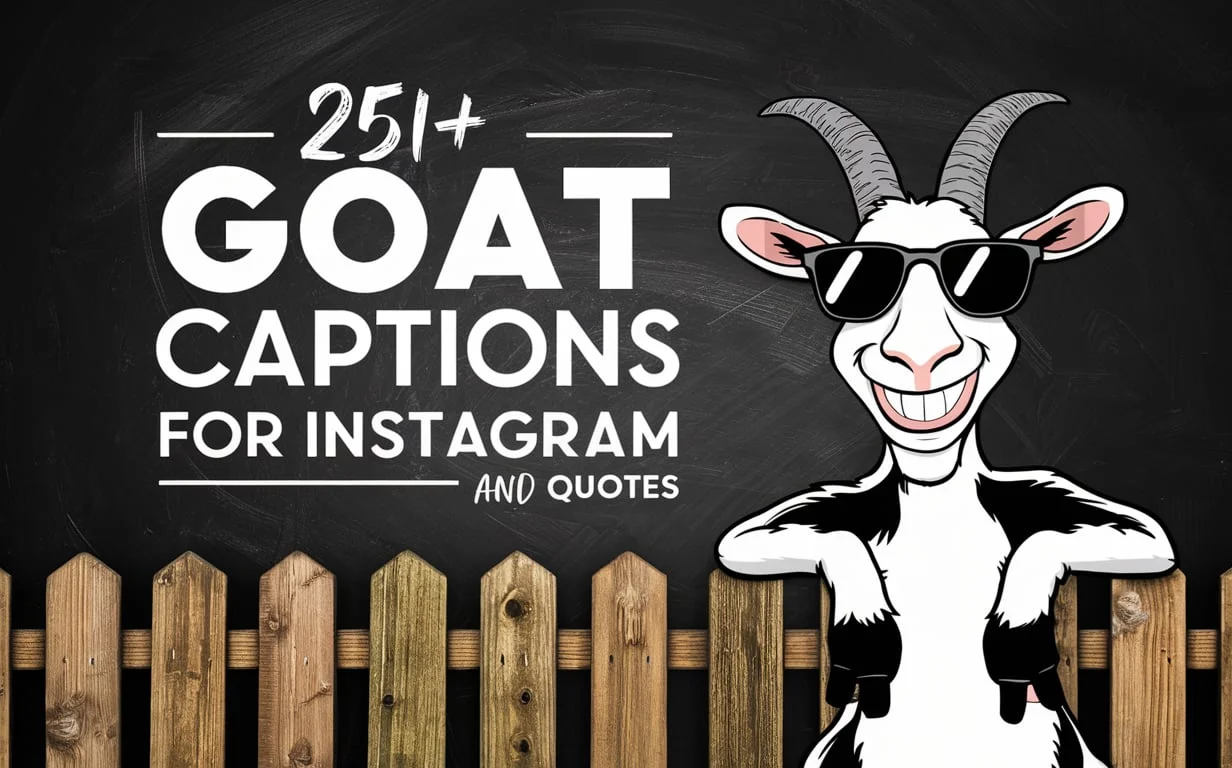 Goat Captions for Instagram and Quotes