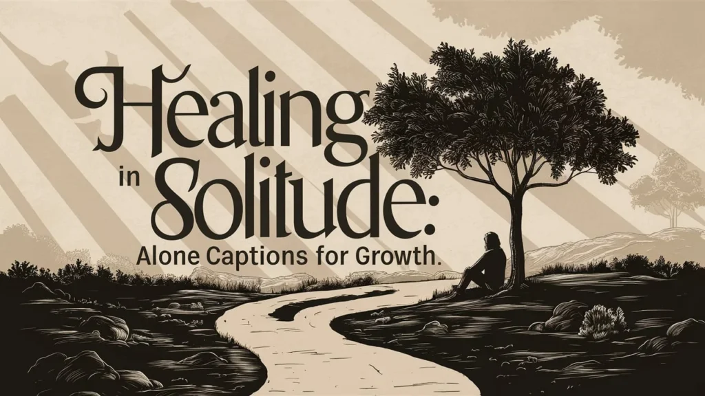 Healing in Solitude: Alone Captions for Growth