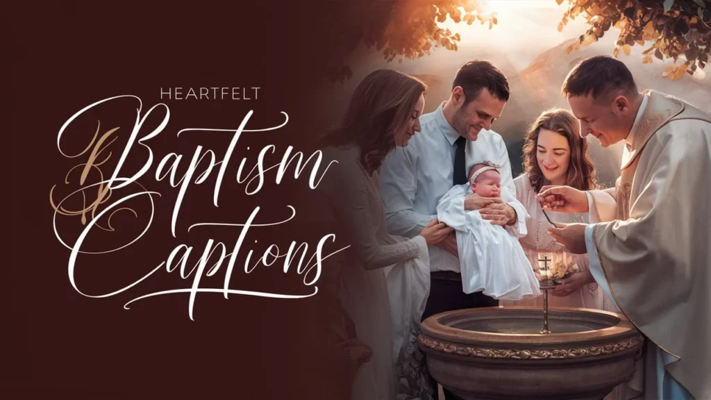 Heartfelt Baptism Captions