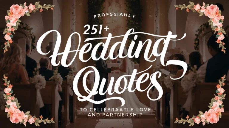 Heartfelt Wedding Quotes to Celebrate Love and Partnership