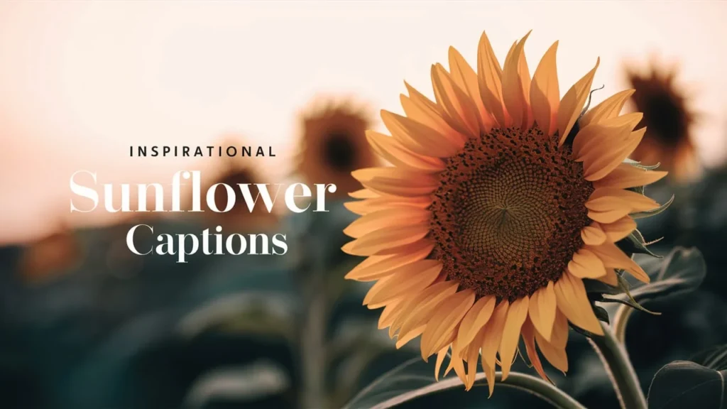 Inspirational Sunflower Captions