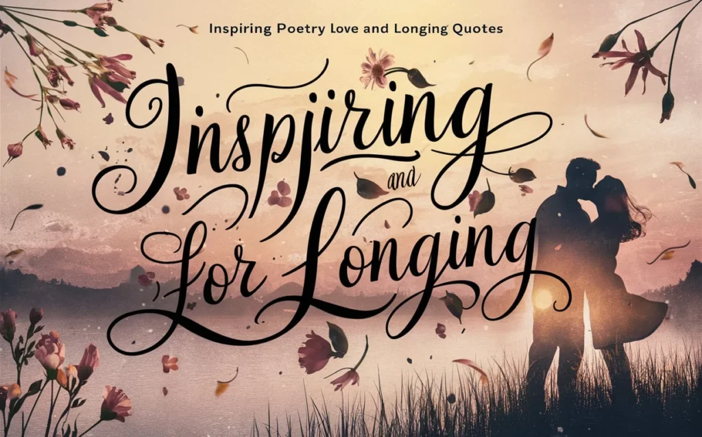 Inspiring Poetry For Love and Longing Quotes