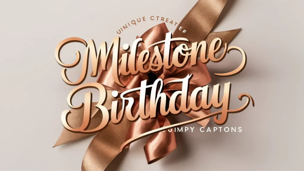 Milestone Birthday Captions