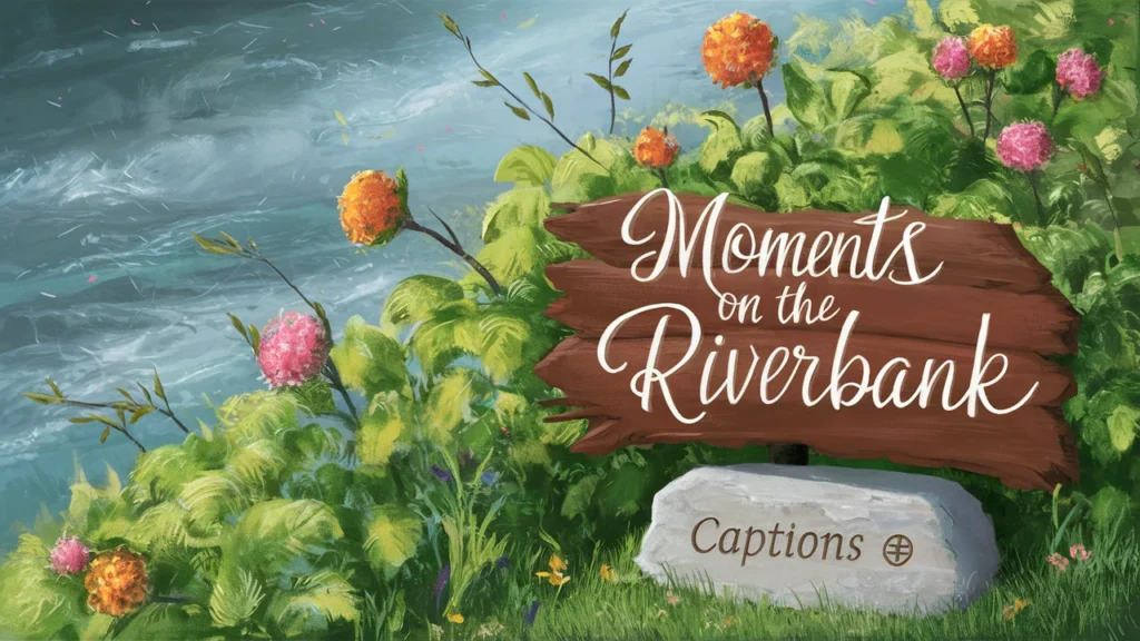 Moments on the Riverbank Captions 🌼