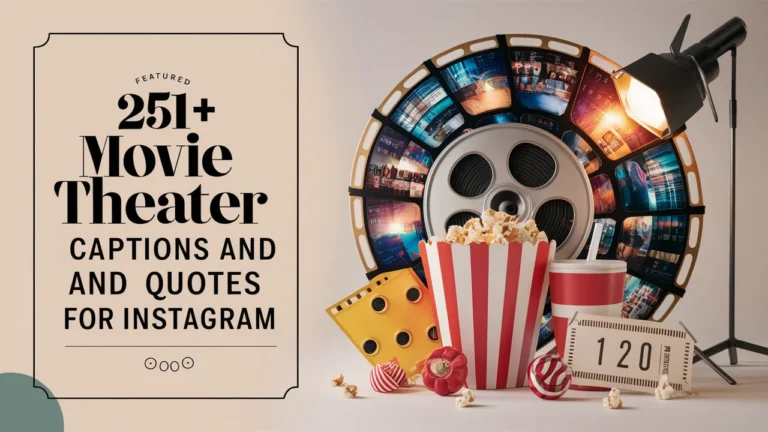 Movie Theater Captions and Quotes for Instagram