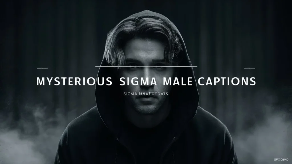 Mysterious Sigma Male Captions