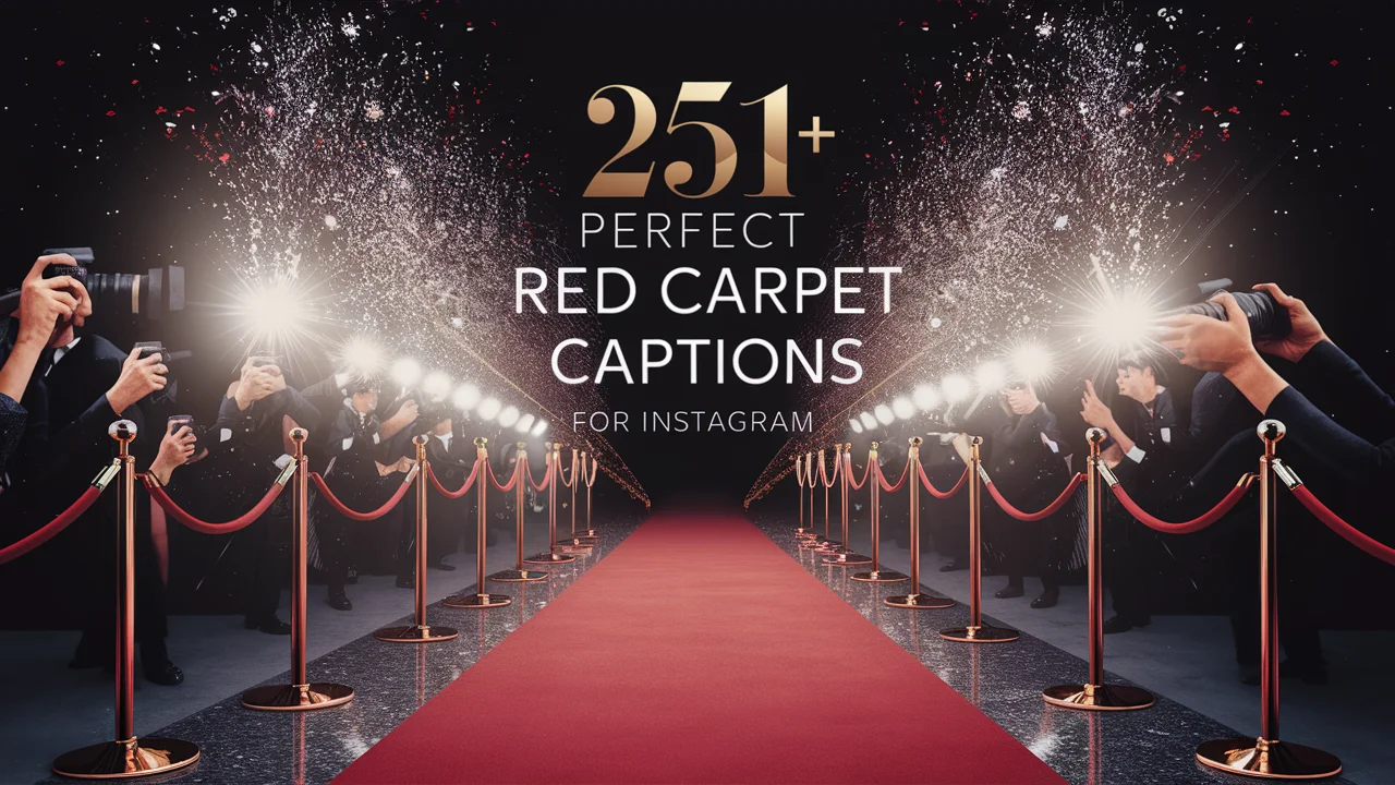 Perfect Red Carpet Captions for Instagram