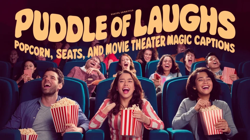 Popcorn, Seats, and Movie Theater Magic Captions