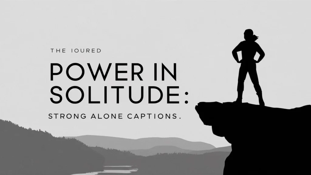 Power in Solitude: Strong Alone Captions