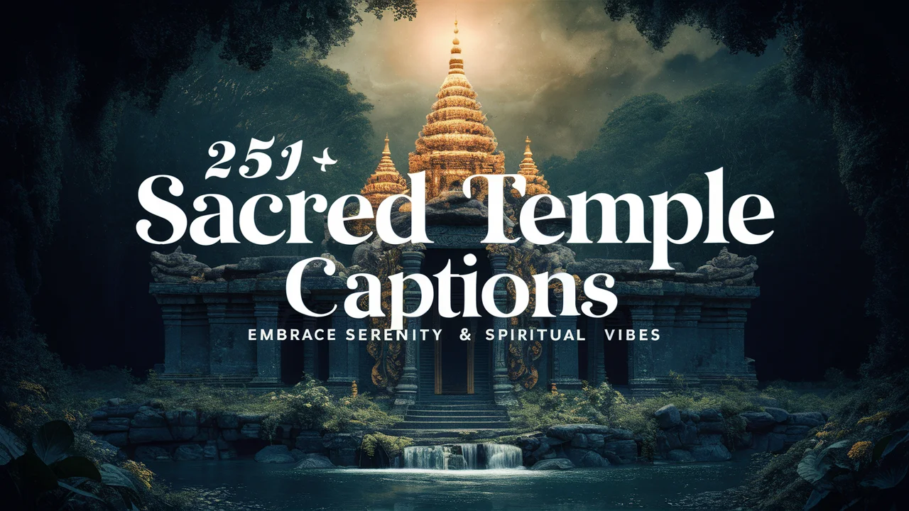 251+ Sacred Temple Captions: Embrace Serenity & Spiritual Vibes