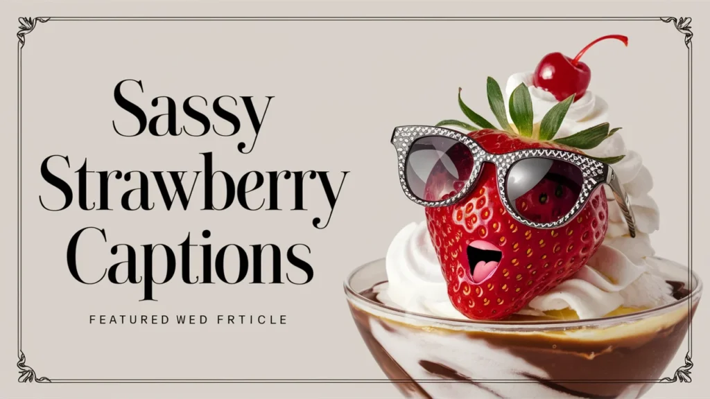 Sassy Strawberry Captions