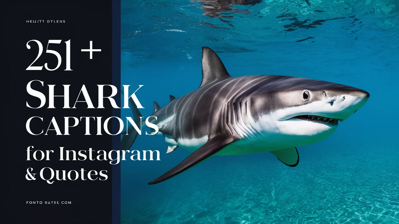 Shark Captions For Instagram & Quotes