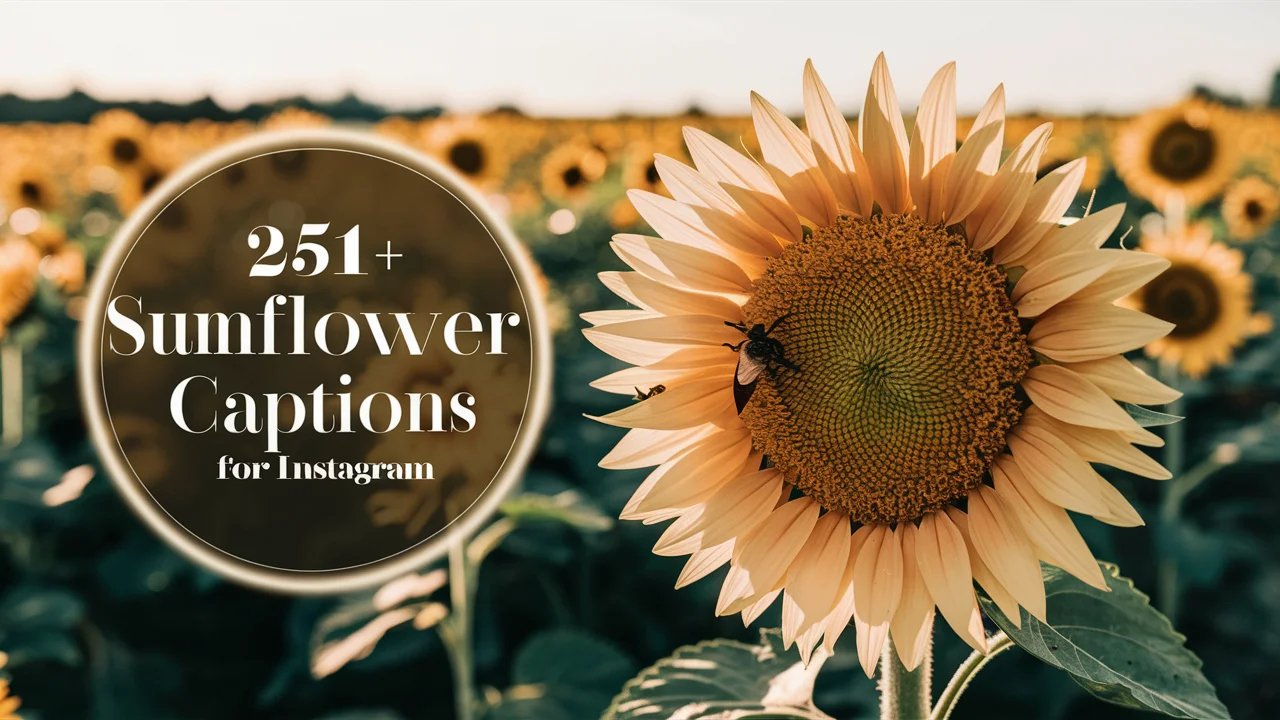 Sunflower Captions for Instagram