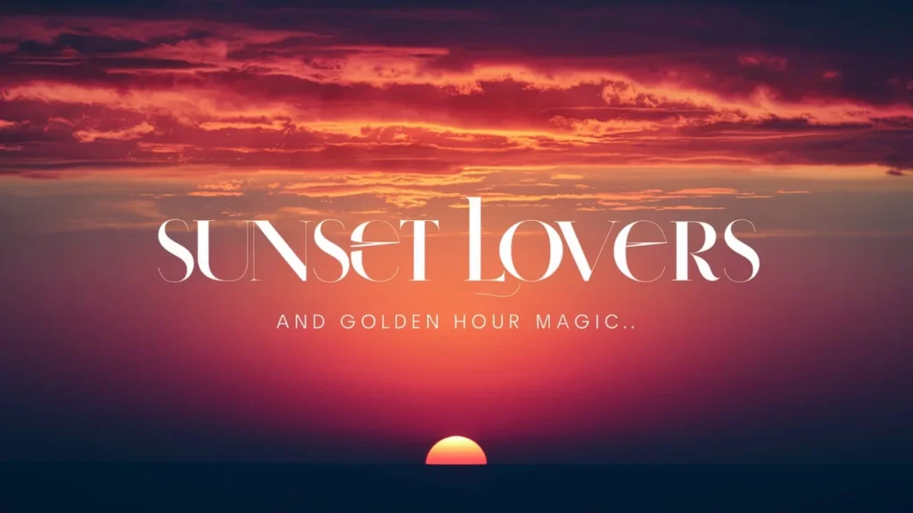 Sunset Lovers and Golden Hour Magic