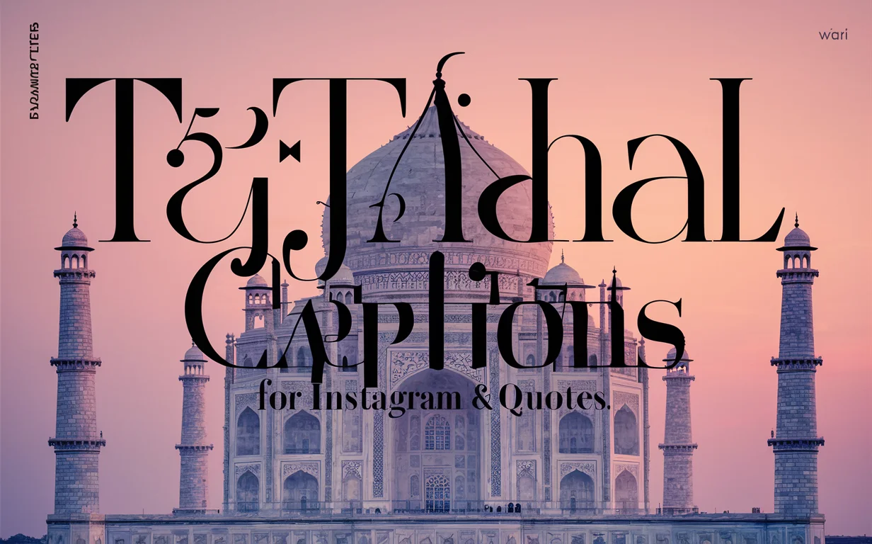 Taj Mahal Captions For Instagram & Quotes