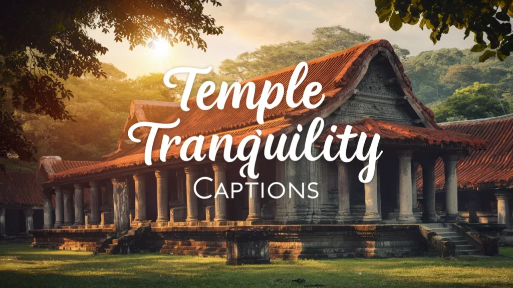 Temple Tranquility Captions