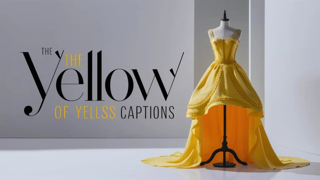 The Joy of Yellow Dress Captions