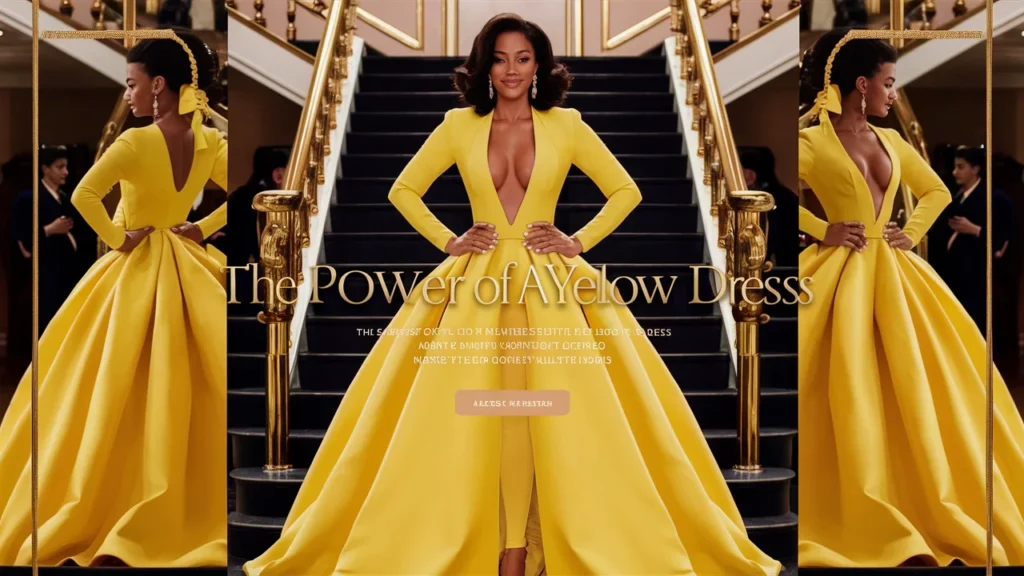 The Power of a Yellow Dress Captions