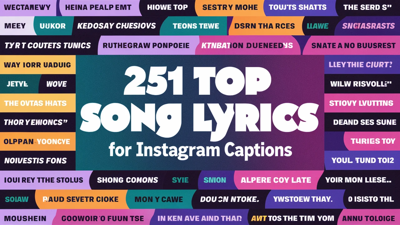 Top Song Lyrics for Instagram Captions