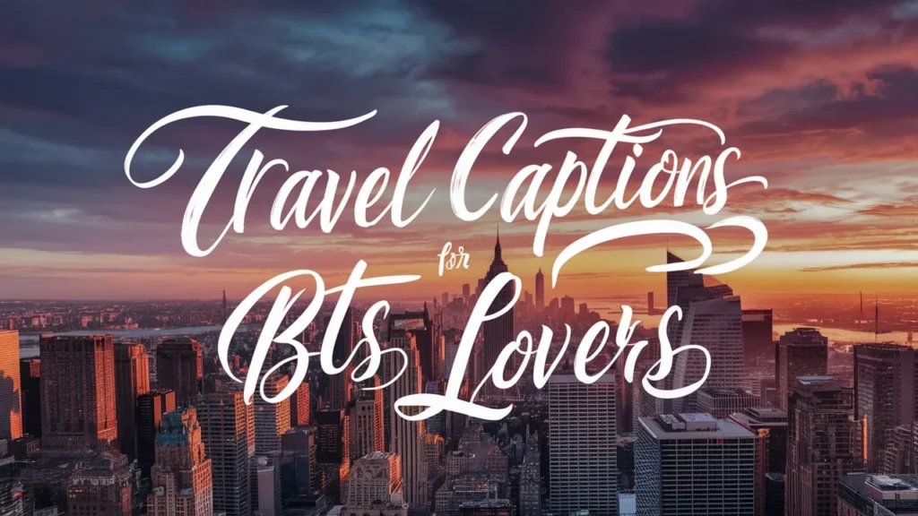 Travel Captions for BTS Lovers