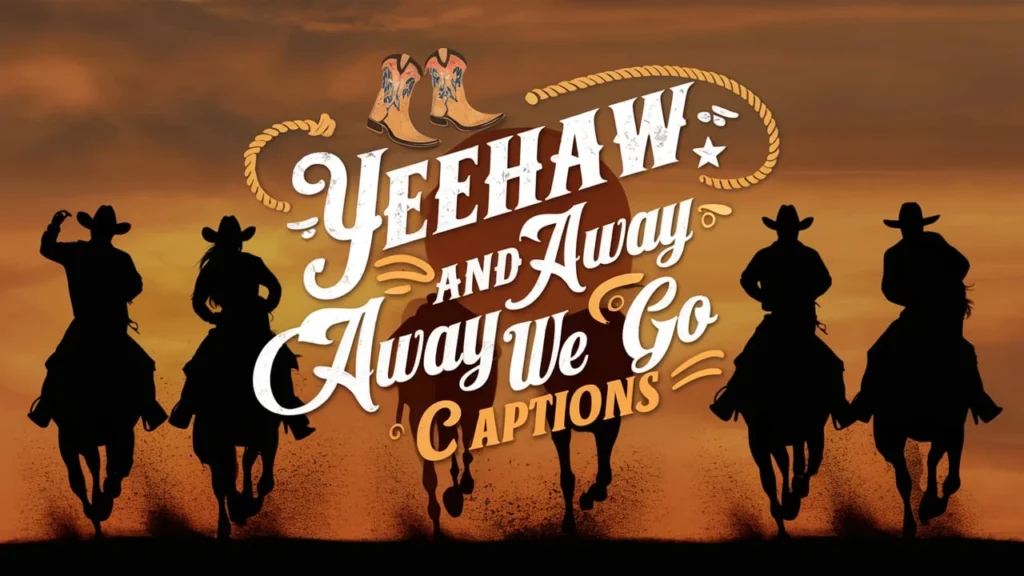 Yeehaw and Away We Go Captions