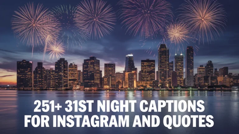 31st Night Captions for Instagram and Quotes