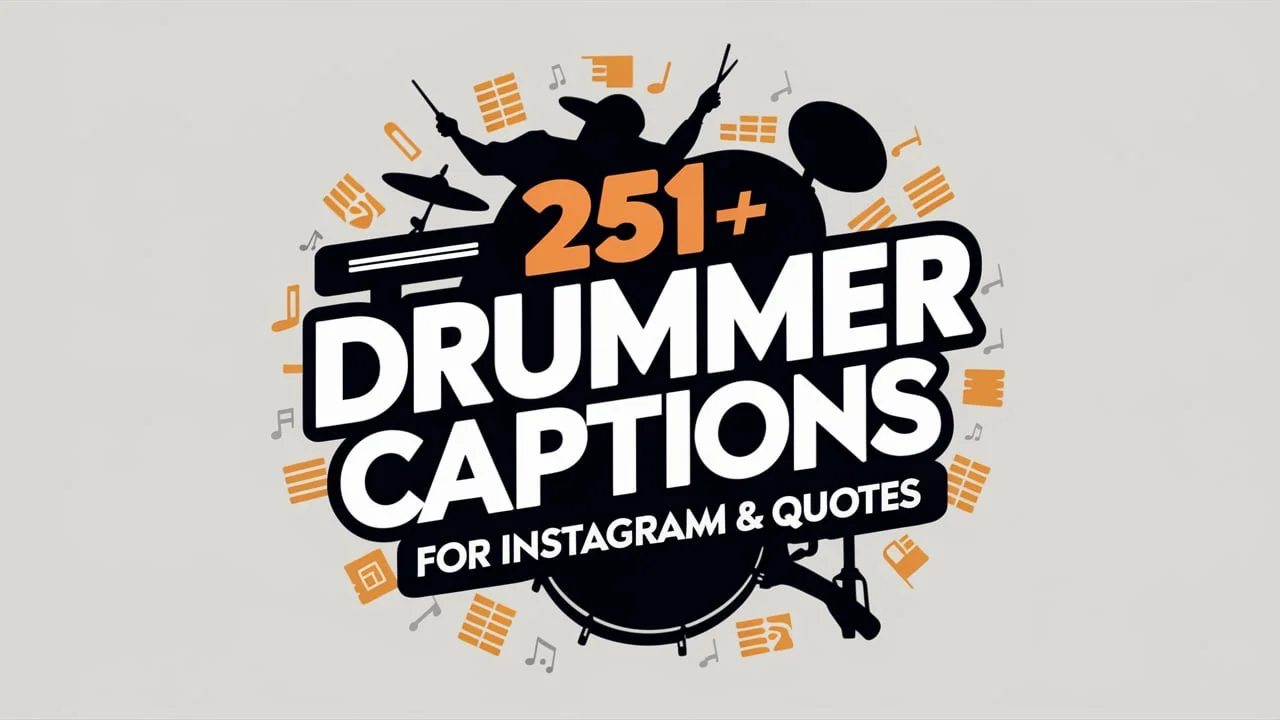 Drummer Captions for Instagram & Quotes