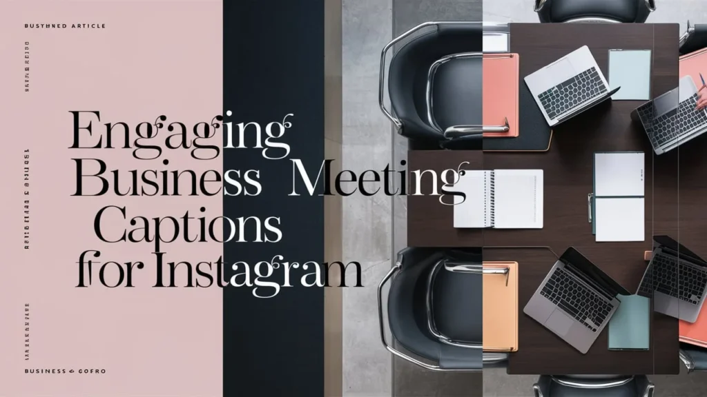 Engaging Business Meeting Captions for Instagram