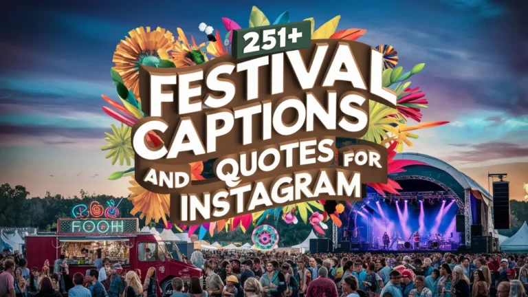 Festival Captions and Quotes for Instagram