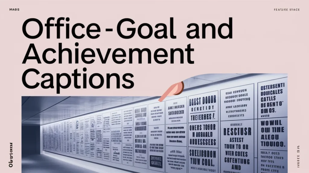 Office Goal and Achievement Captions