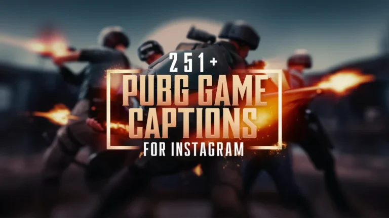 PUBG Game Captions for Instagram