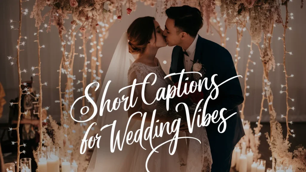 Short Captions for Wedding Vibes